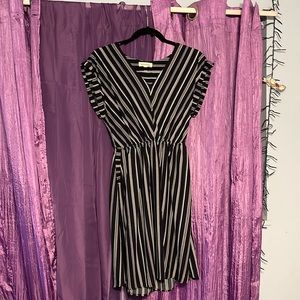 Striped midi Dress